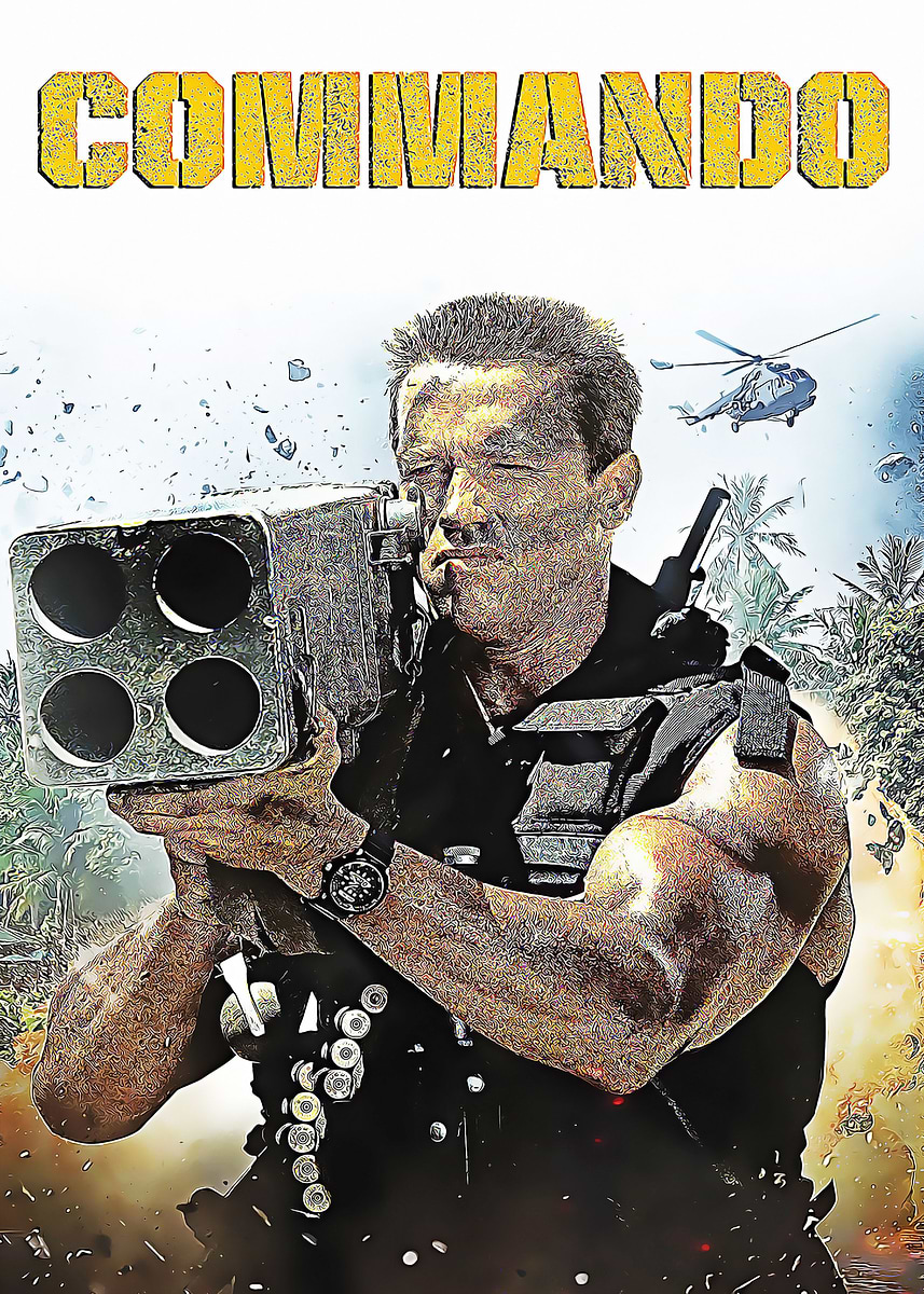 'commando' Poster, picture, metal print, paint by swetlana romanov ...