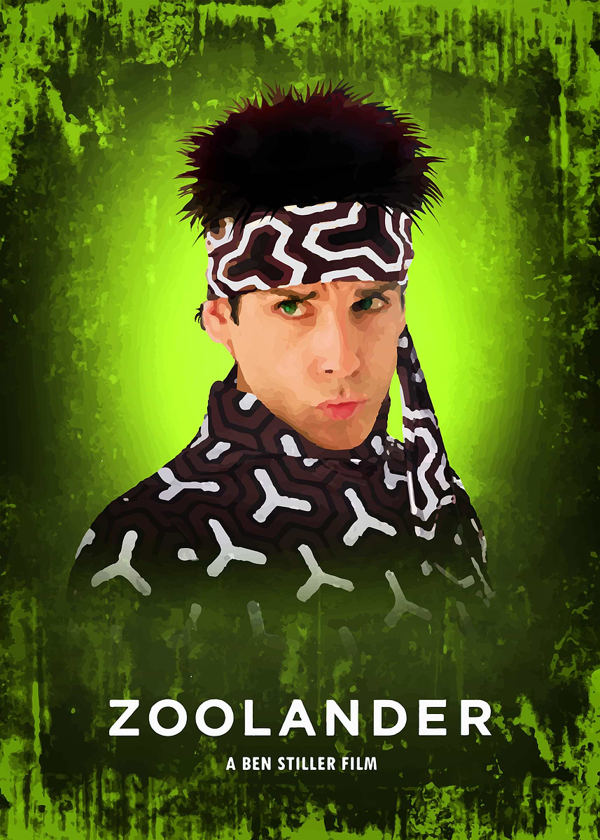 Zoolander' Poster, picture, metal print, paint by Bo Kev | Displate
