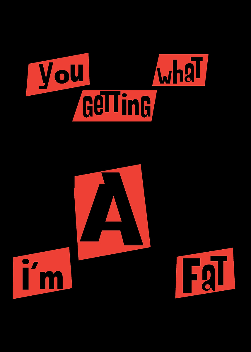 'Getting fat this Christmas' Poster, picture, metal print, paint by ...