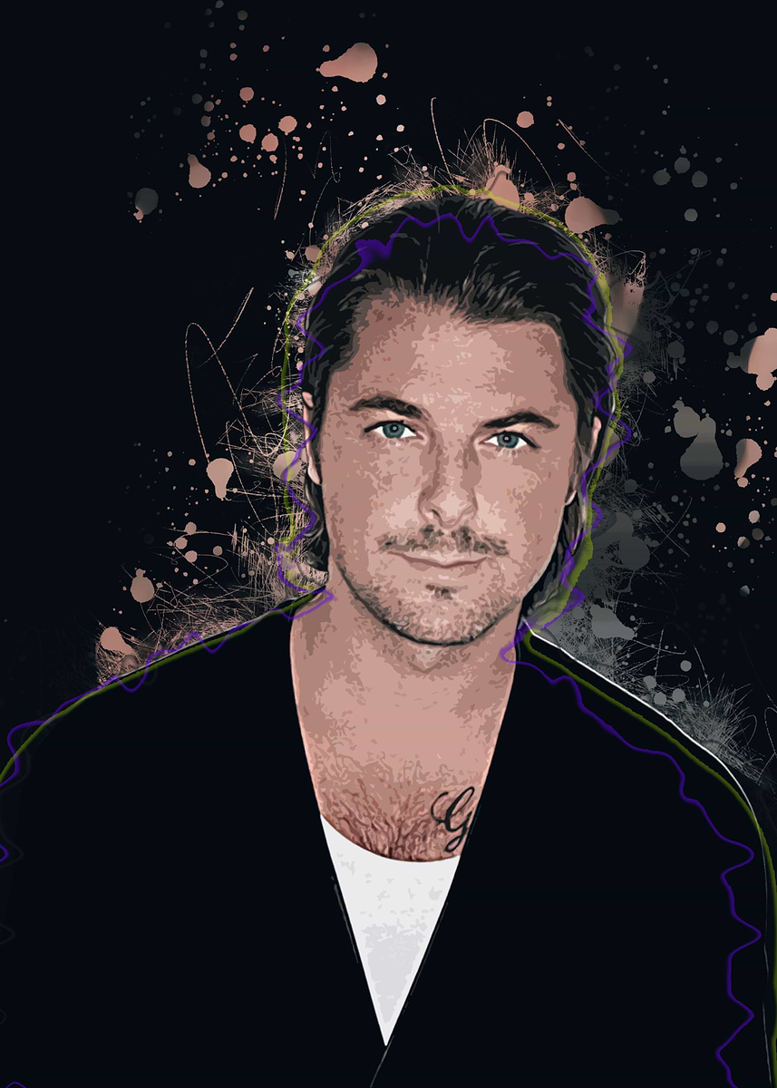 'Axwell' Poster, picture, metal print, paint by MDA STUDIO | Displate