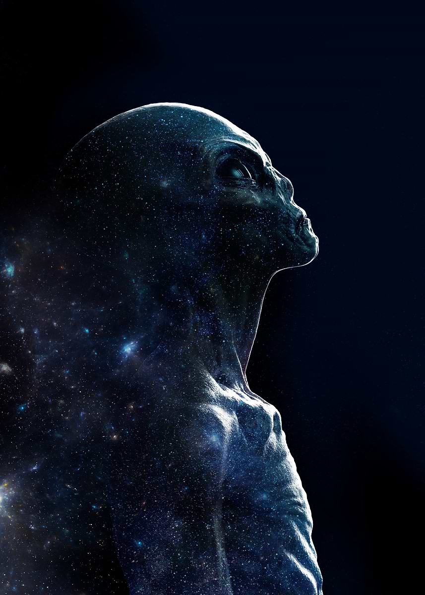 'Alien Star' Poster, picture, metal print, paint by Daniele Gay | Displate