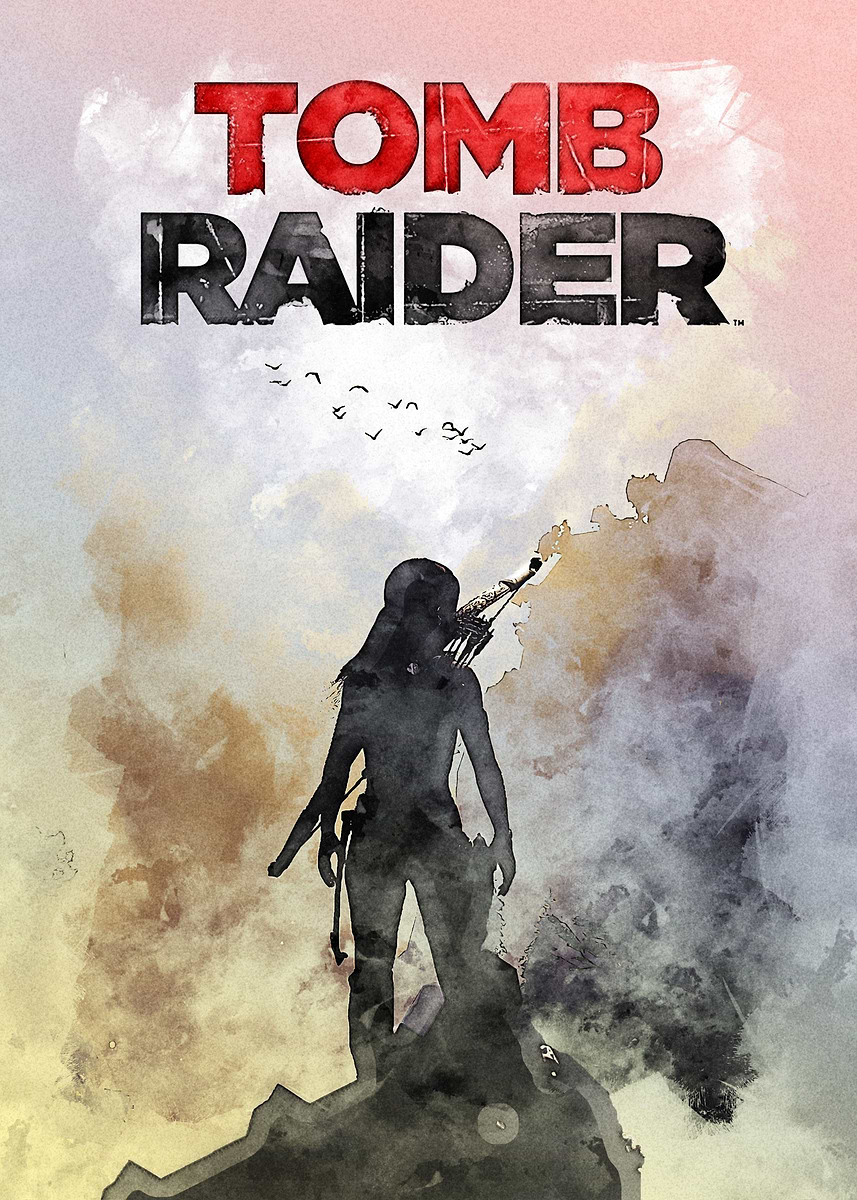 'Tomb Raider' Poster, picture, metal print, paint by Zneva Hysnu | Displate