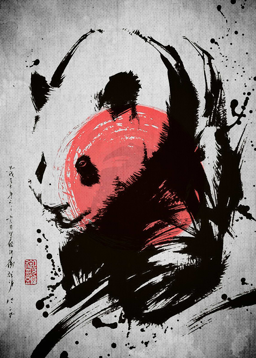 Panda Texture Art