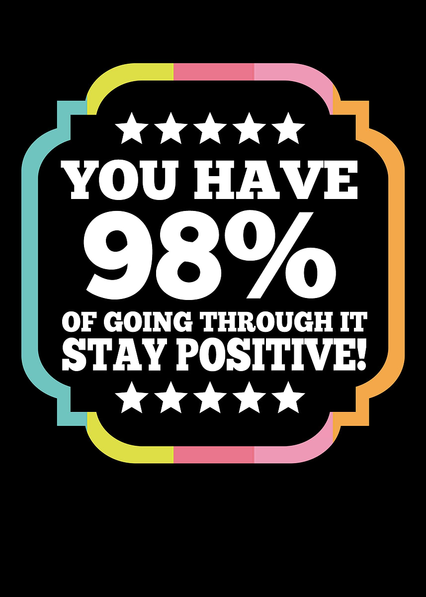 'Positively Going Through' Poster, picture, metal print, paint by ...