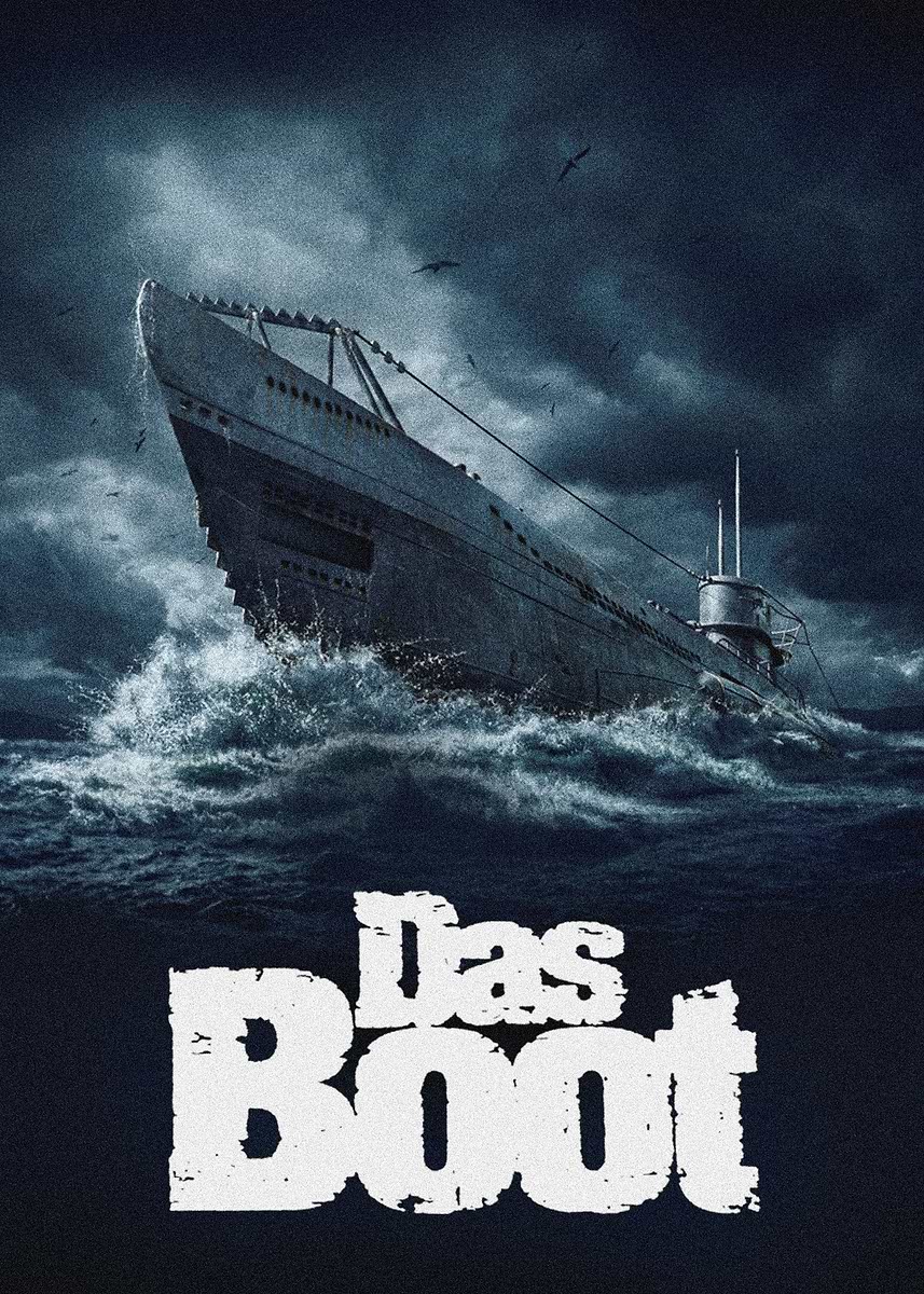 Das Boot Movie Poster' Poster, picture, metal print, paint by