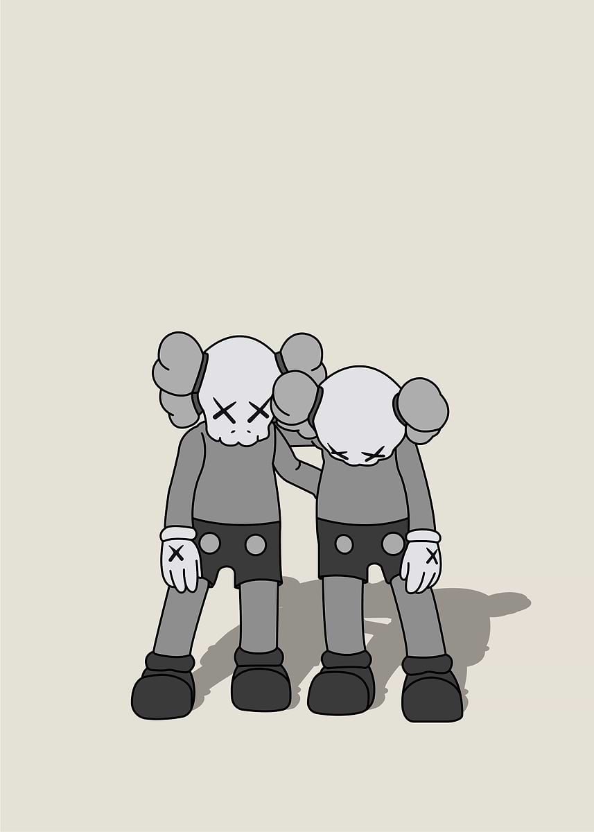 KAWS ALONG THE WAY GREY