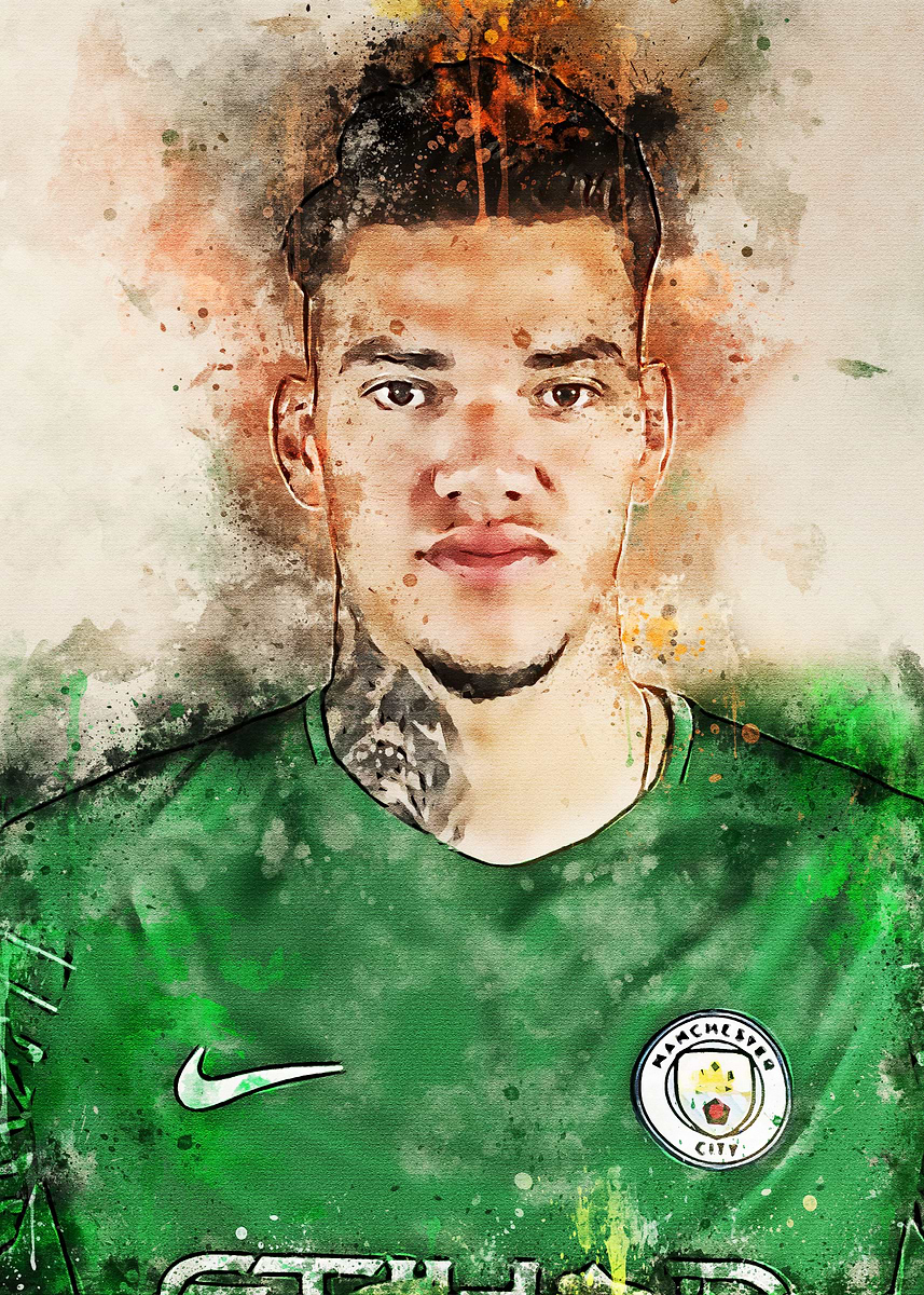 'Ederson' Poster, picture, metal print, paint by Hipolito Wendorf ...