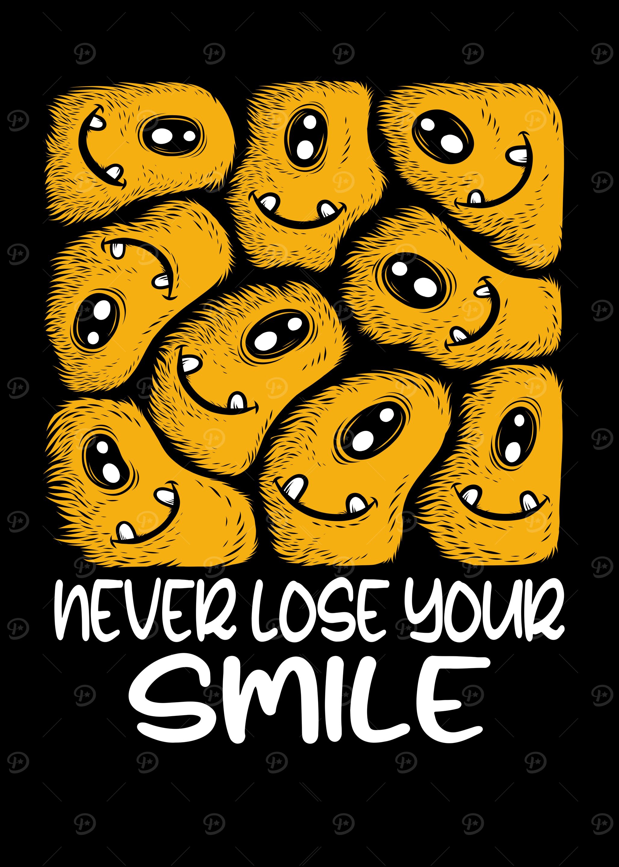 Never Lose Your Smile' Poster, picture, metal print, paint by