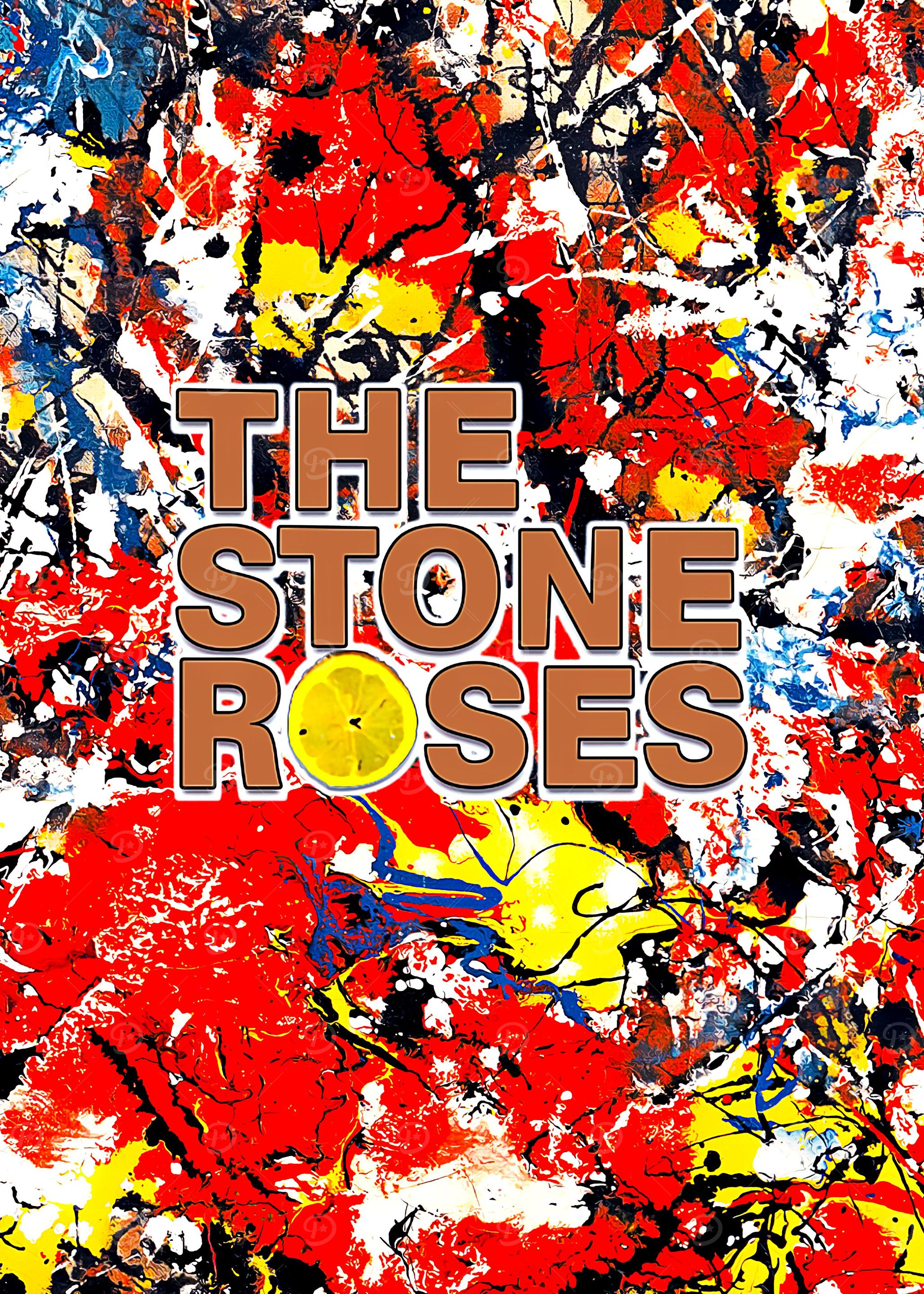 Poster Su Tela The Stone Roses – 40x60 Cm, Decorazione Murale Rock Per Camera Da Letto O Soggiorno - 2