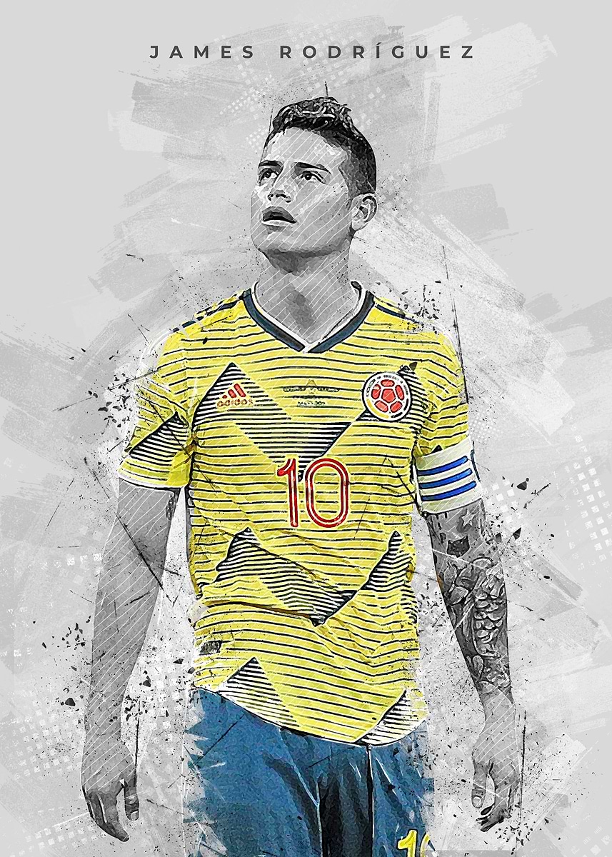 James Rodriguez' Poster, picture, metal print, paint by Creative