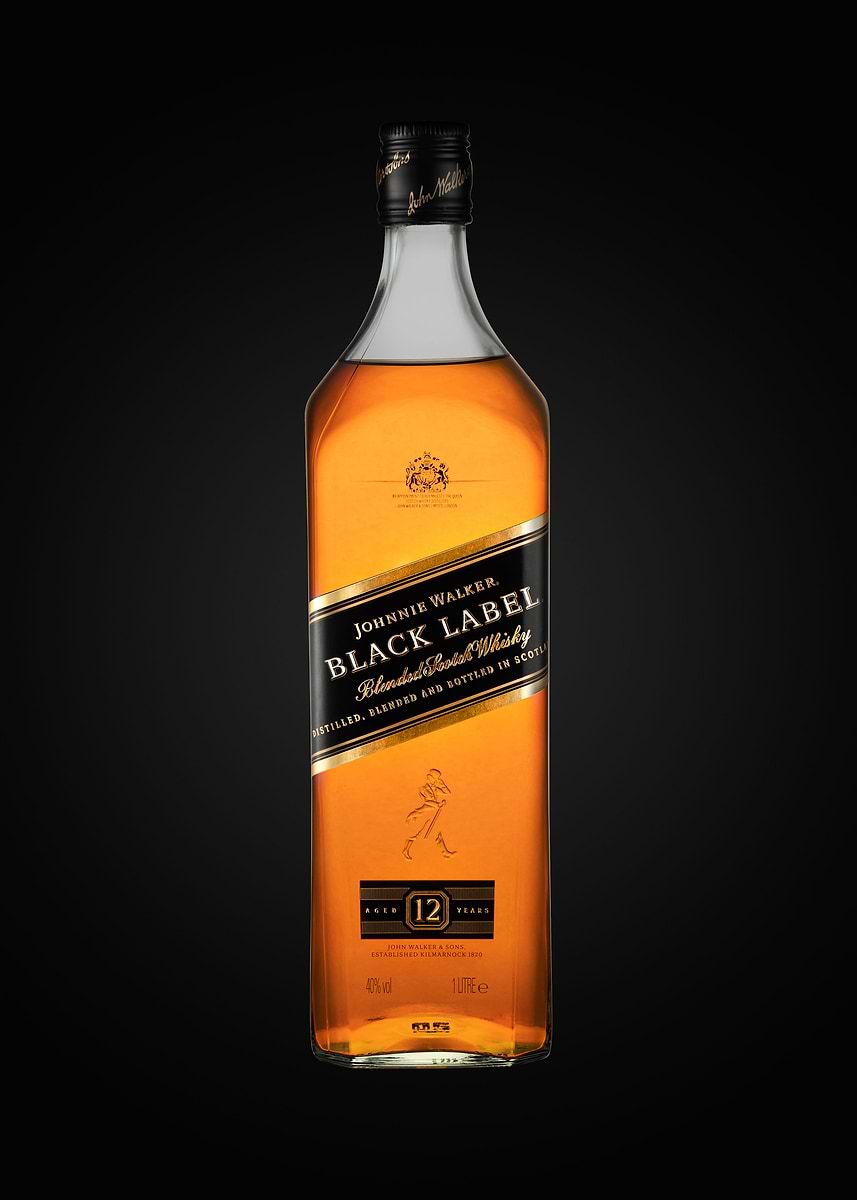 JOHNNIE WALKER Whiskey Logo Sticker Decal Set - Multiple Sizes For Wall, Car, Cornhole Board, Bar