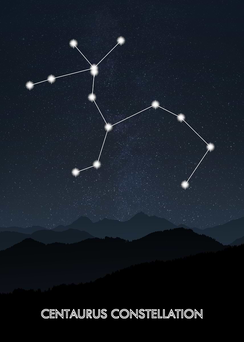 'Centaurus Constellation' Poster, picture, metal print, paint by ...