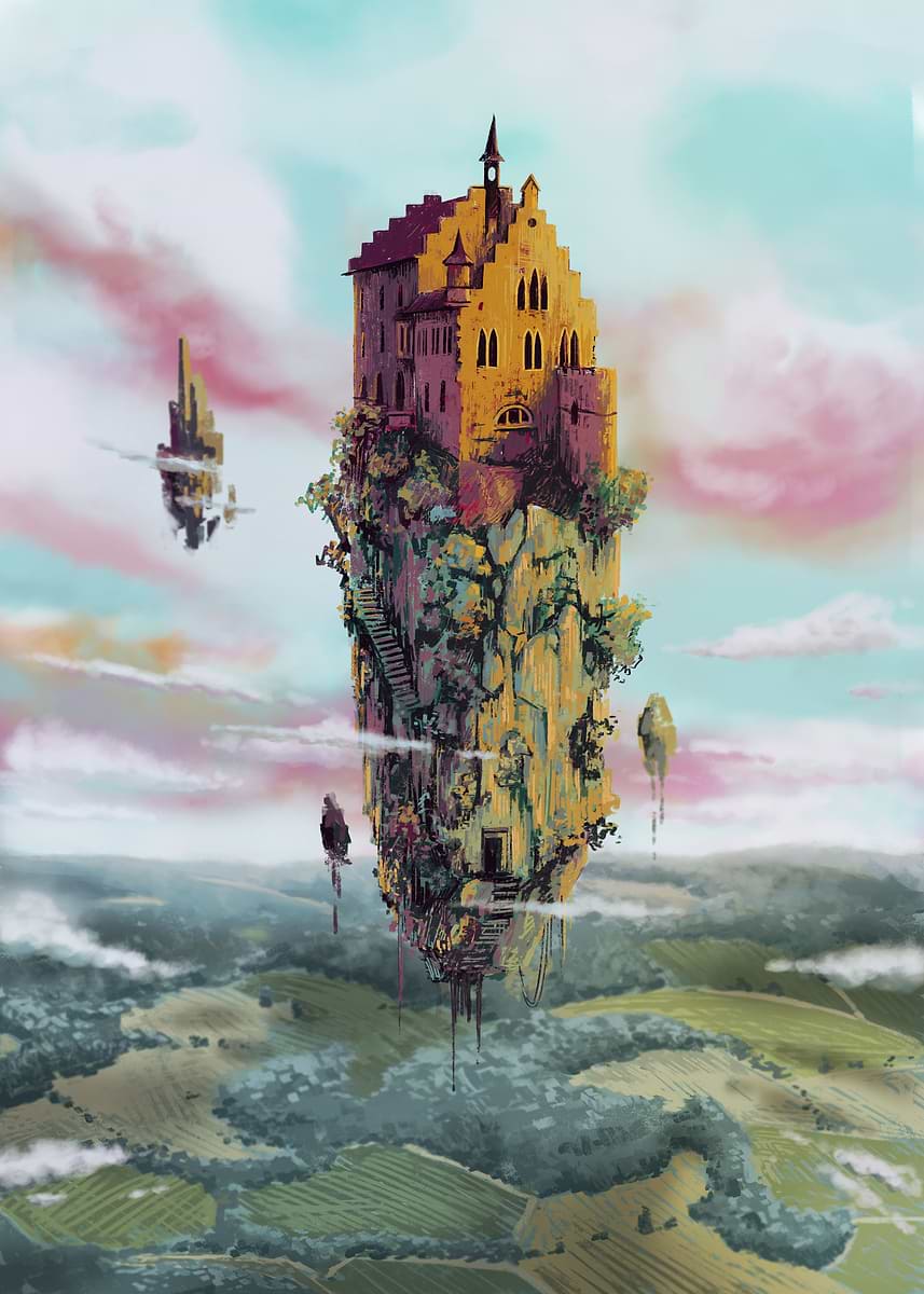 art amazon prime castle in the sky