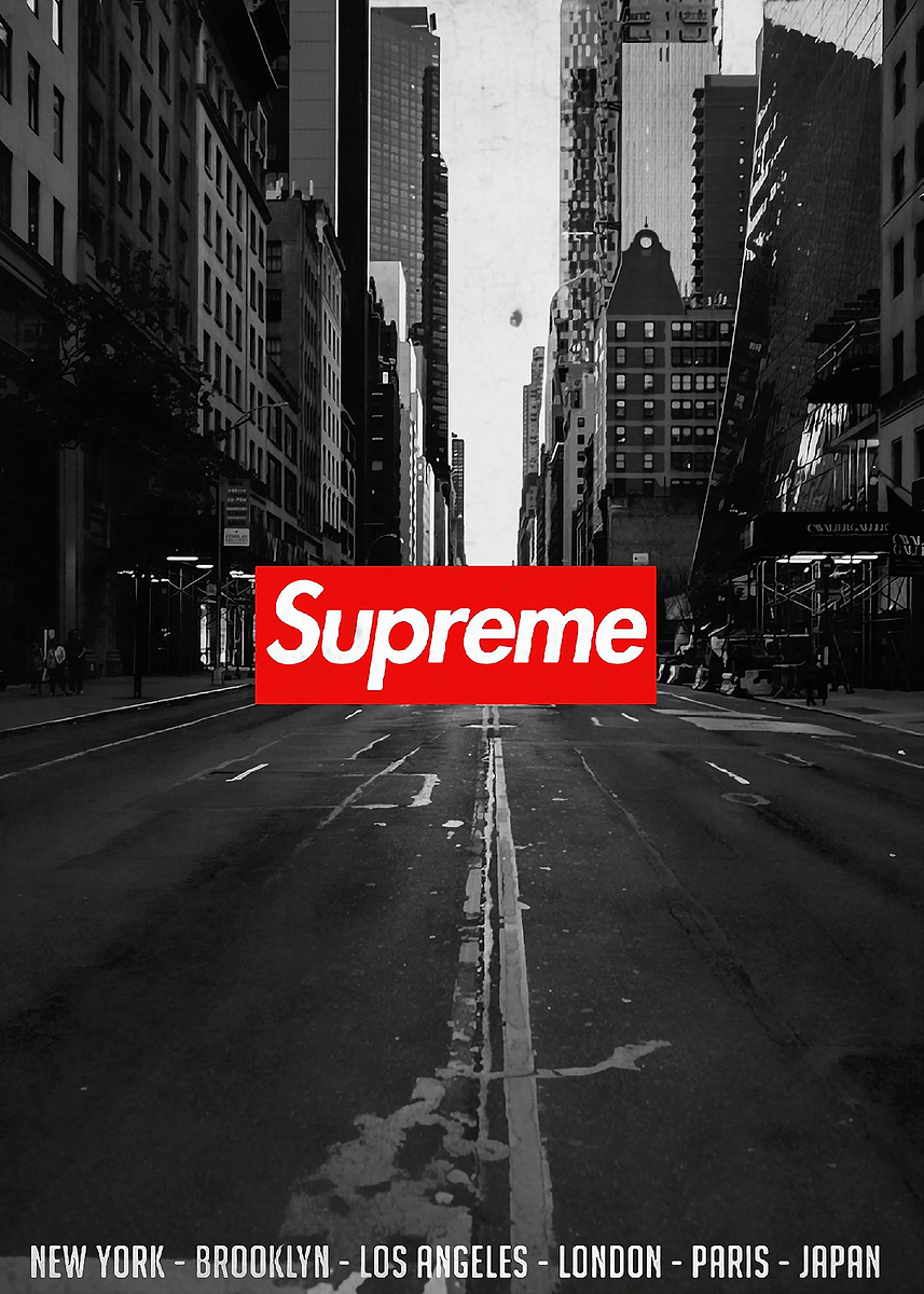 supreme' Poster, picture, metal print, paint by FLASH VCS | Displate