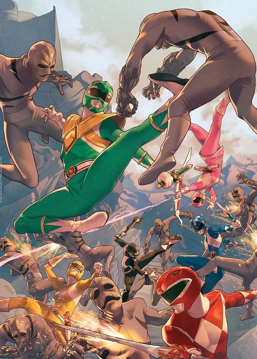 'Power Rangers Attack' Poster, picture, metal print, paint by Power ...