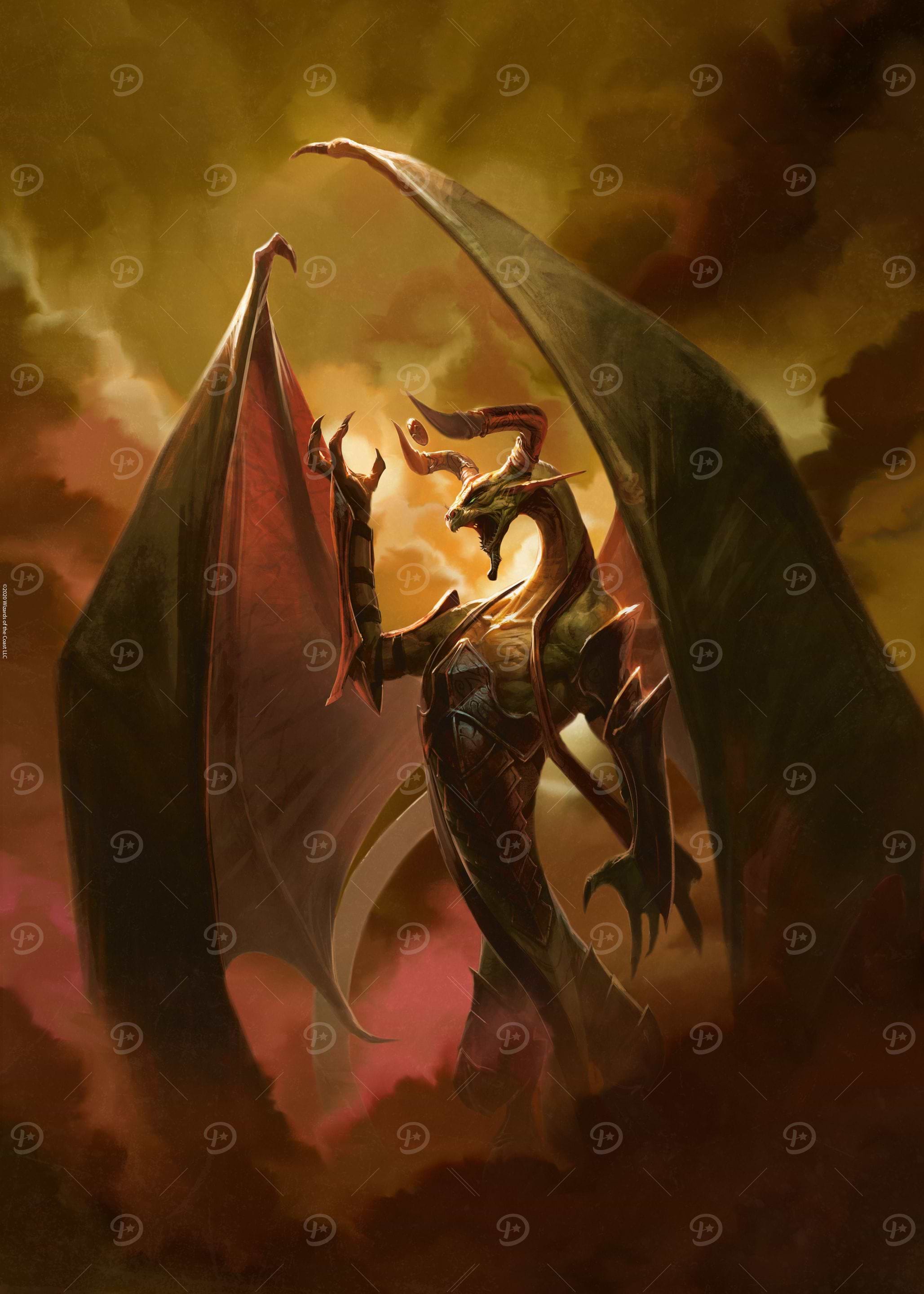 mtg cards with nicol bolas art Nicol Bolas, Dragon-God Print