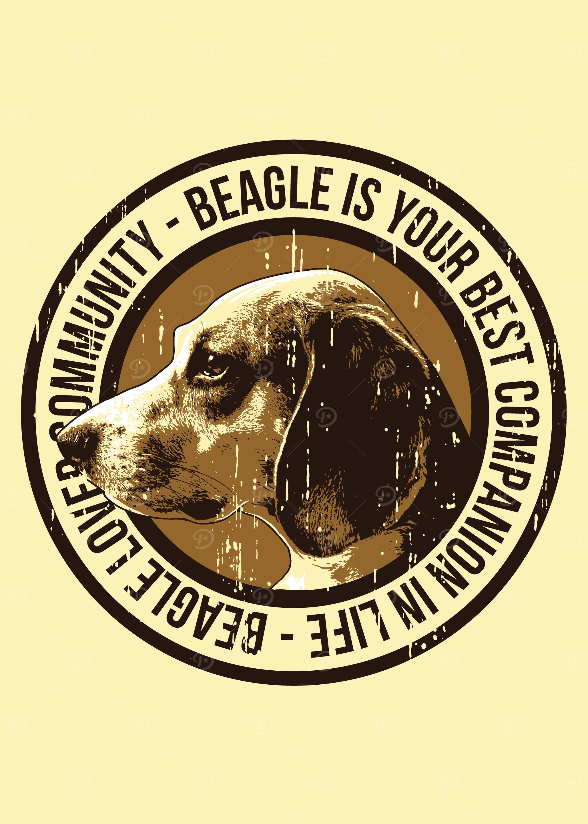 'Beagle' Poster, picture, metal print, paint by Ralph Frankenberg ...