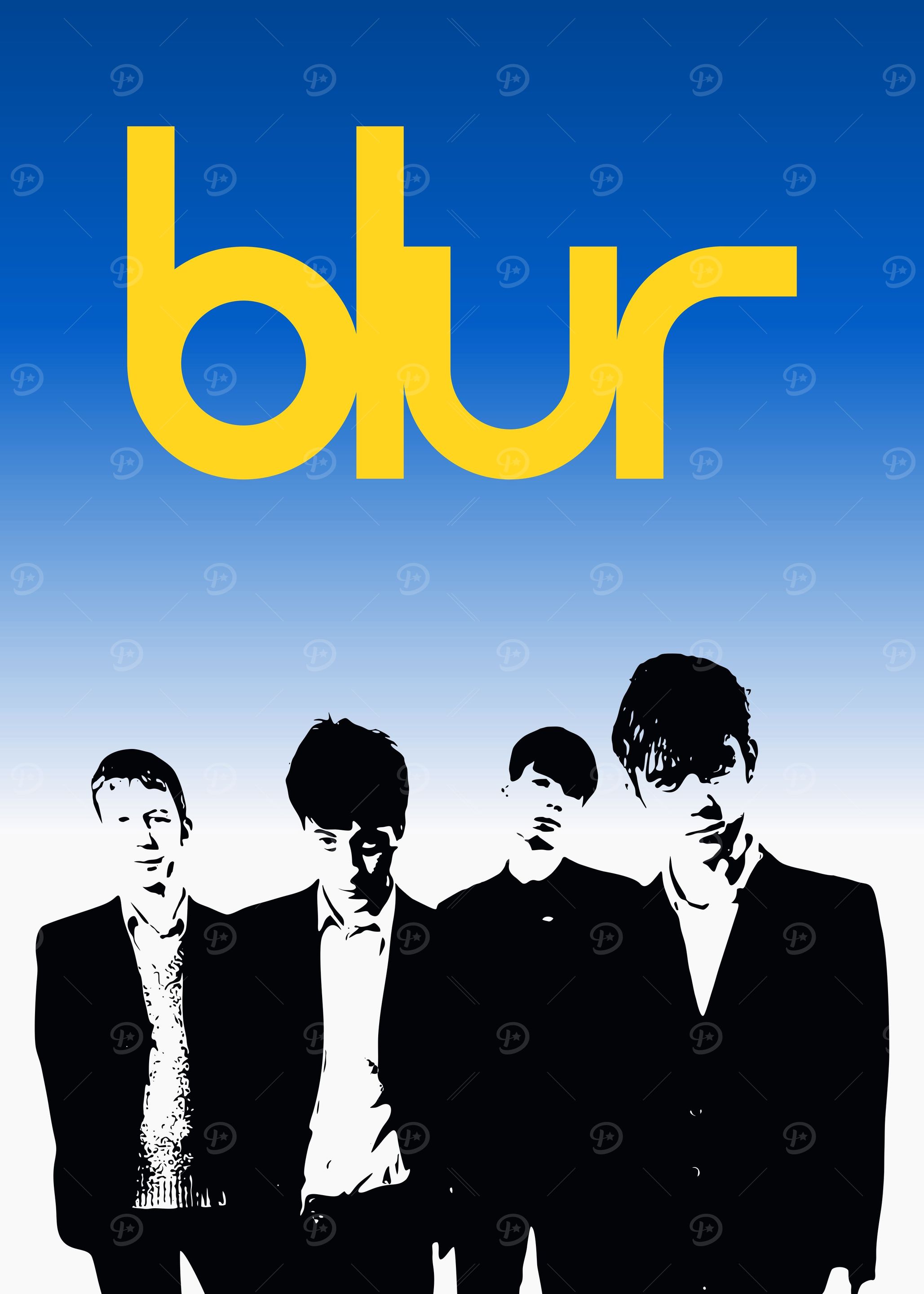 BLUR ブラー リバーシブルポスター blur ブラー THE RENTALS オリジナルポスター - メルカリ