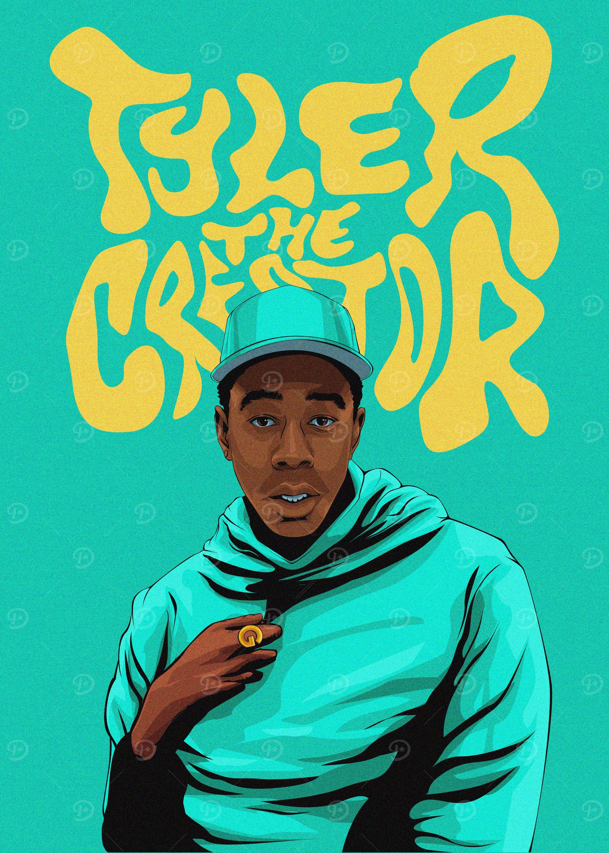 Tyler Graphics 'Tyler The Creator Groove' Poster, picture, metal print, paint by Zie ...