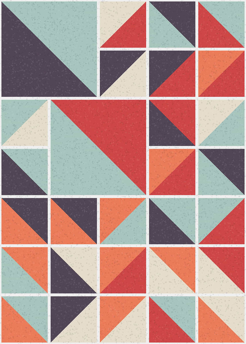 'Abstract Geometric Pattern' Poster, picture, metal print, paint by ...