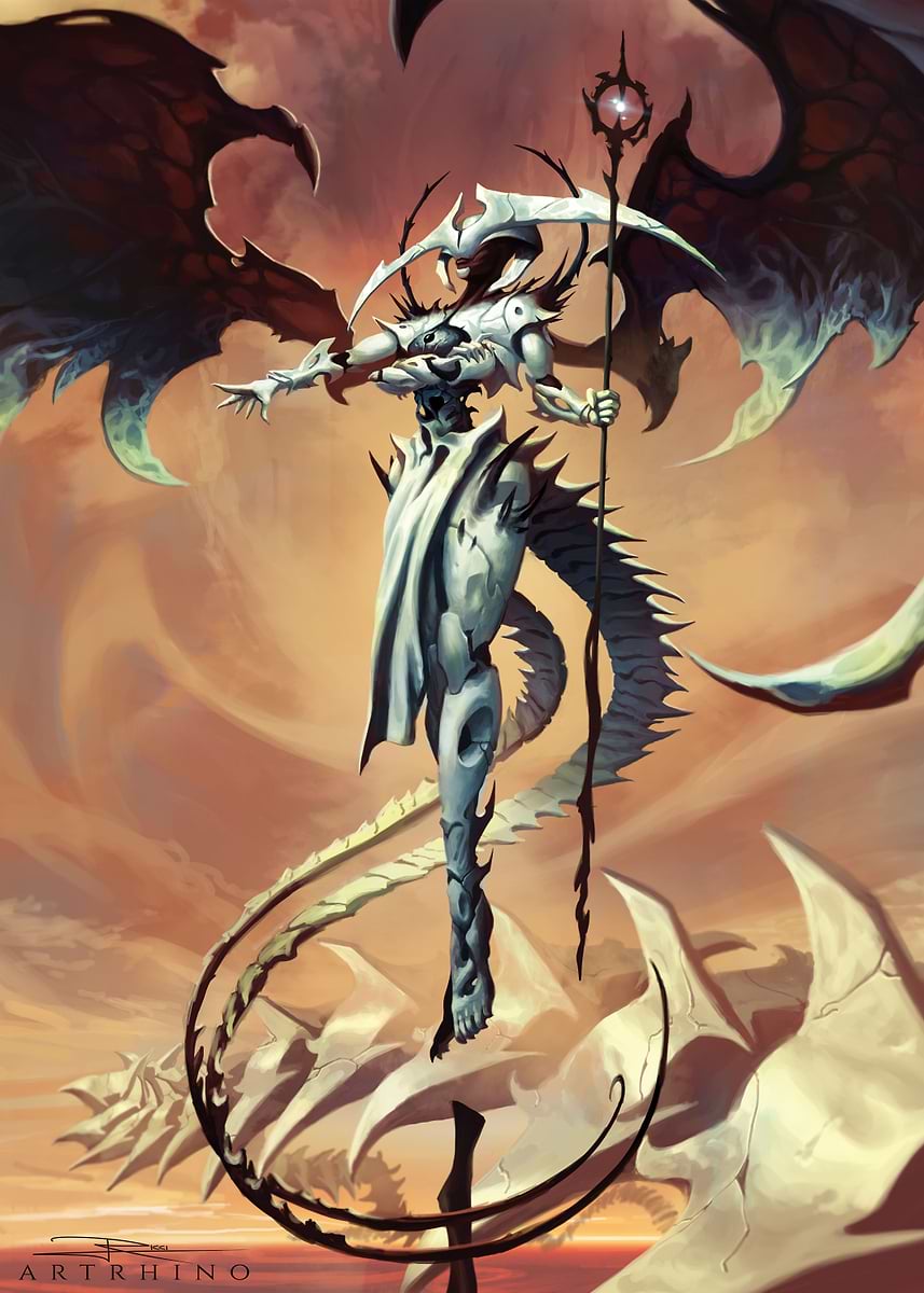Atraxa the praetors voice' Poster, picture, metal print, paint by