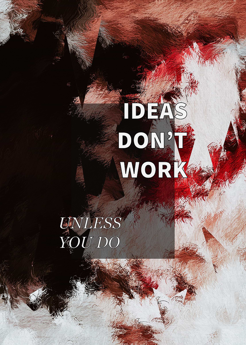 'Quote 02' Poster, picture, metal print, paint by 1x Merch | Displate
