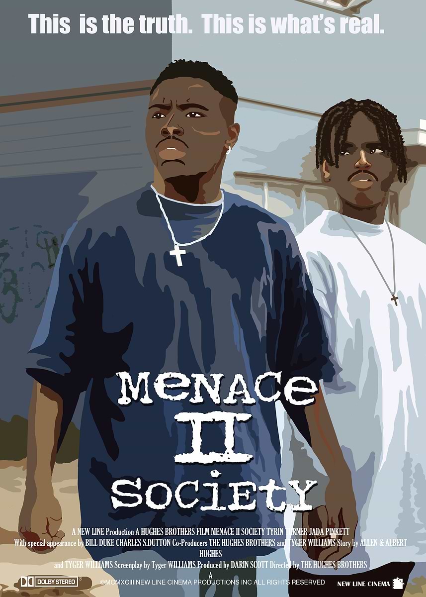 MENACE II SOCIETY ポスター Amazon.com: Menace II Society 11 x 17 Movie Poster - Style B