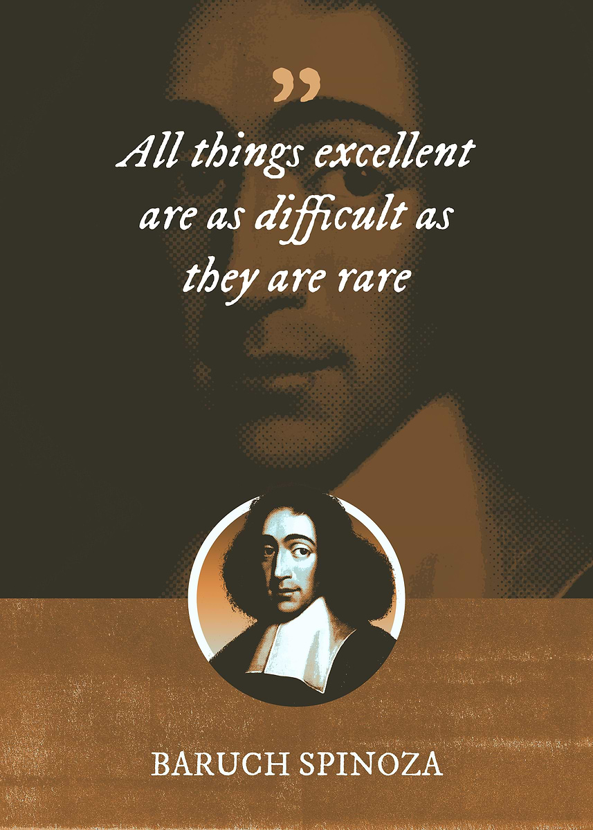 'All things excellent are' Poster, picture, metal print, paint by ...