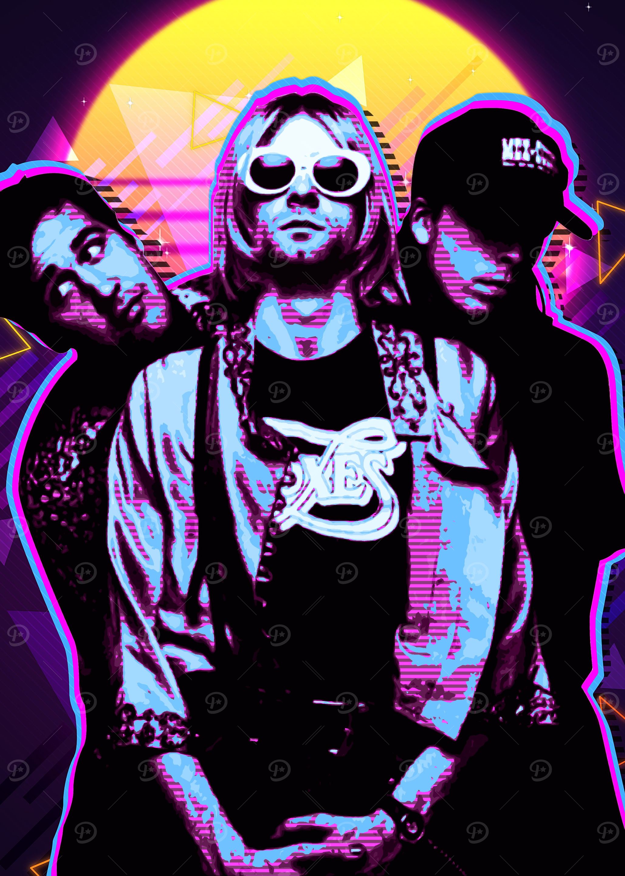 NIRVANA ポスター　Vintage　ヴィンテージ 　poster Nirvana Show Poster Print | The Original Underground