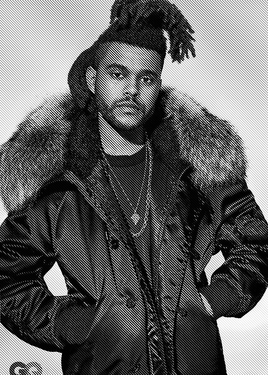 The Weeknd Rapper Poster, Picture & Metal Print – R&B | Displate
