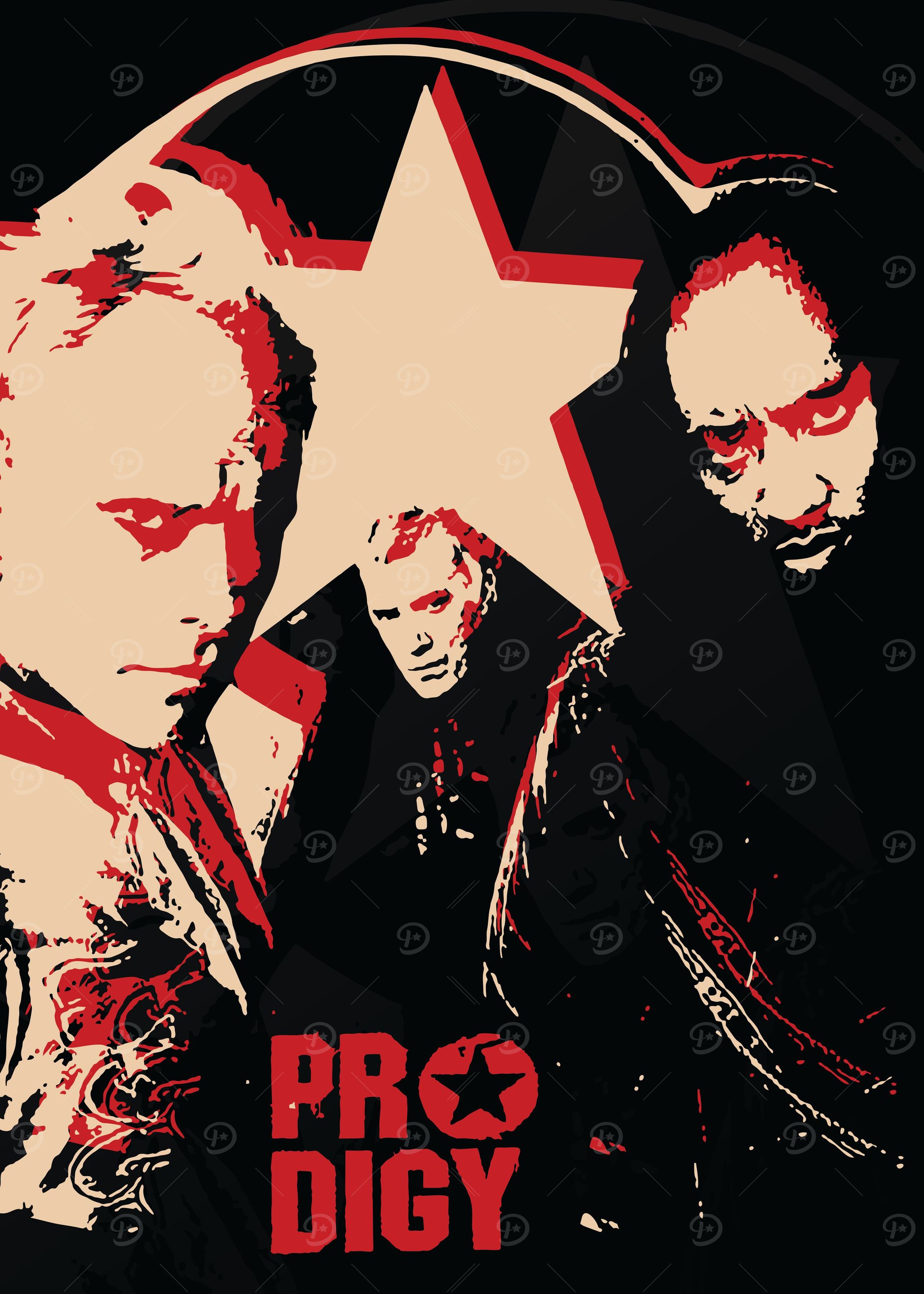 The Prodigy Band' Poster, picture, metal print, paint by Gondrong