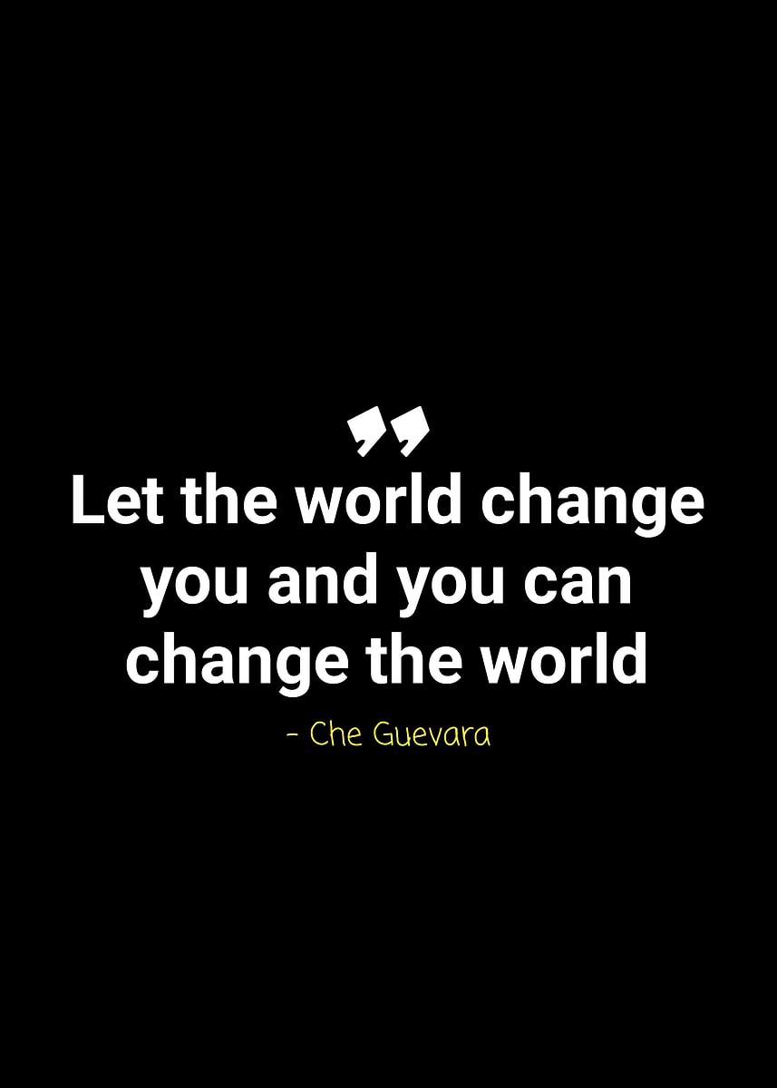 'che guevara quotes' Poster, picture, metal print, paint by DNSM | Displate