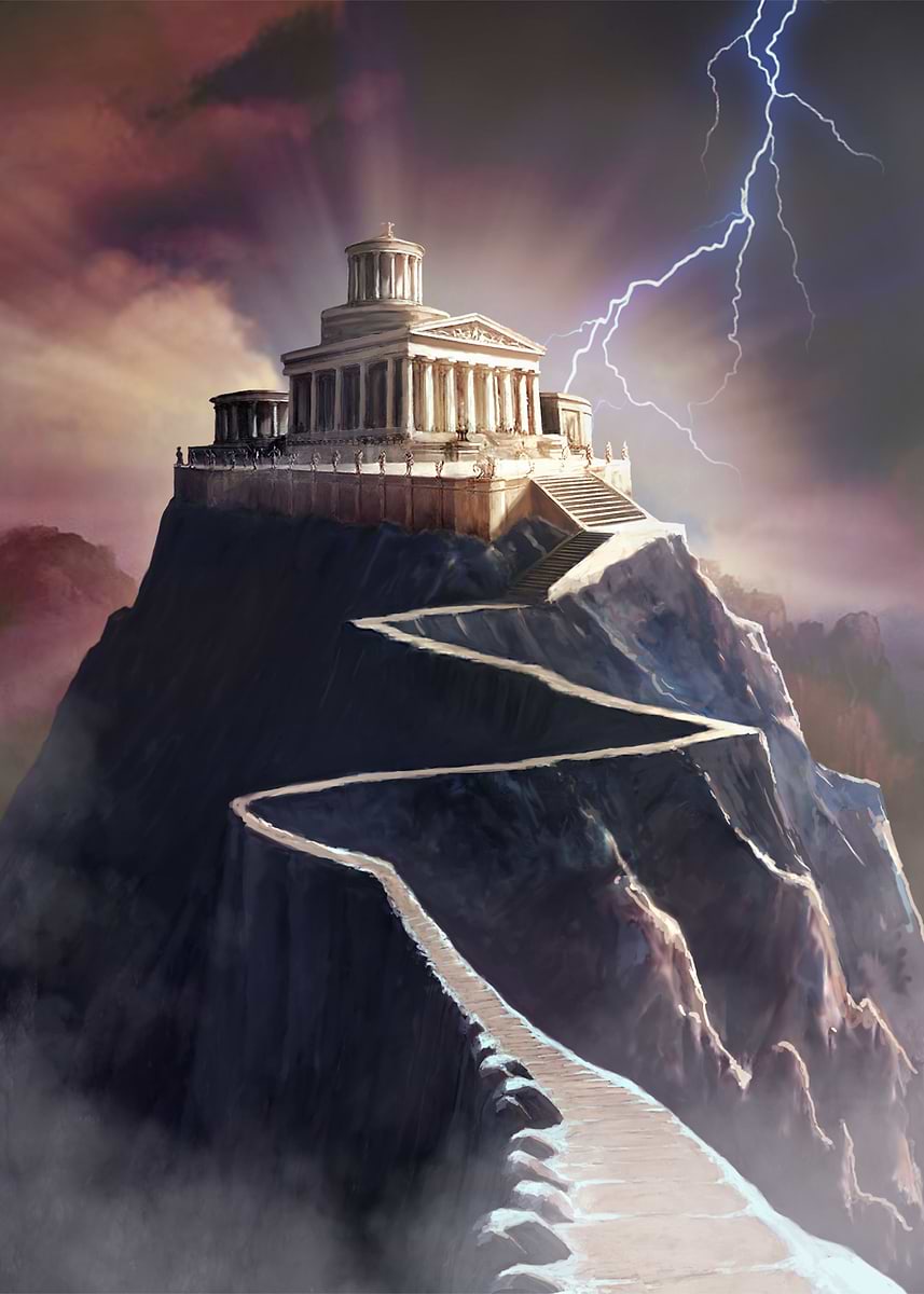 Mount Olympus Mythalix ' Poster, picture, metal print, paint by