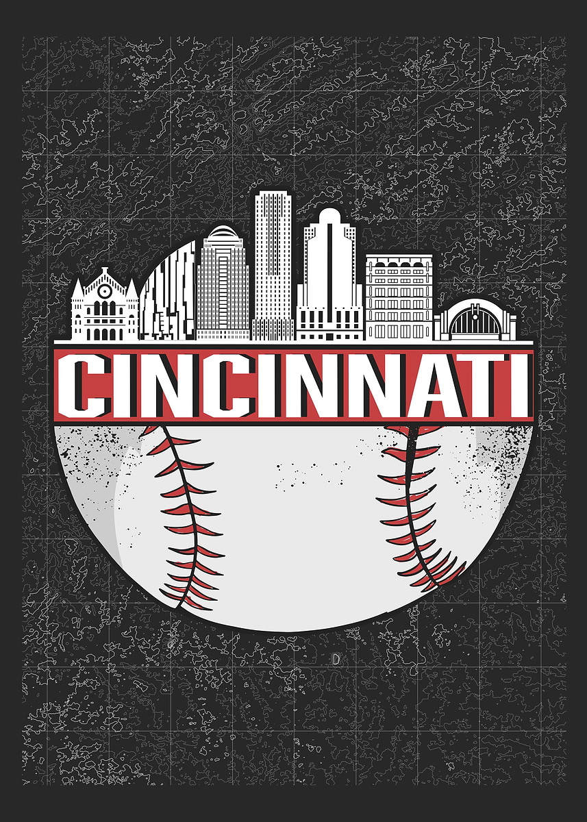 'Cincinnati Baseball' Poster, picture, metal print, paint by StefanART ...