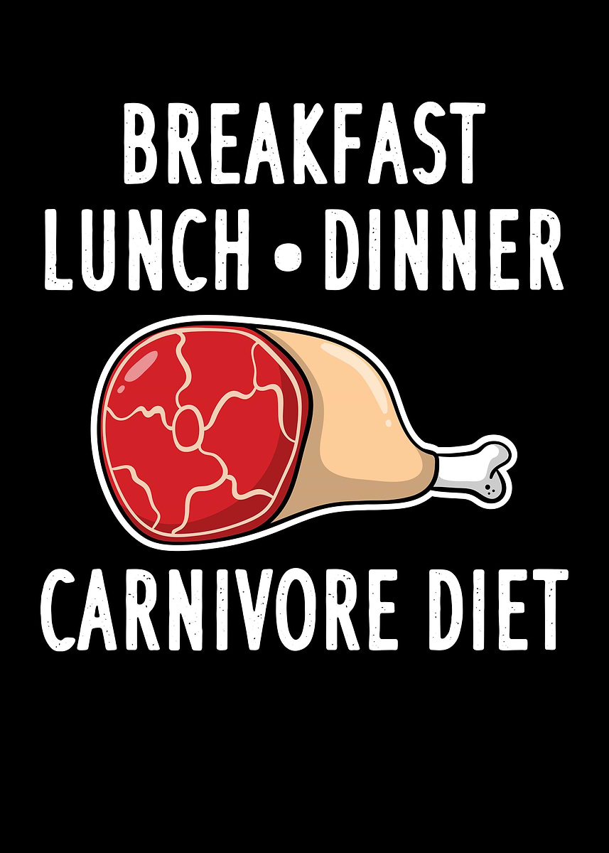 'Breakfast Lunch Dinner' Poster, picture, metal print, paint by Uwe ...
