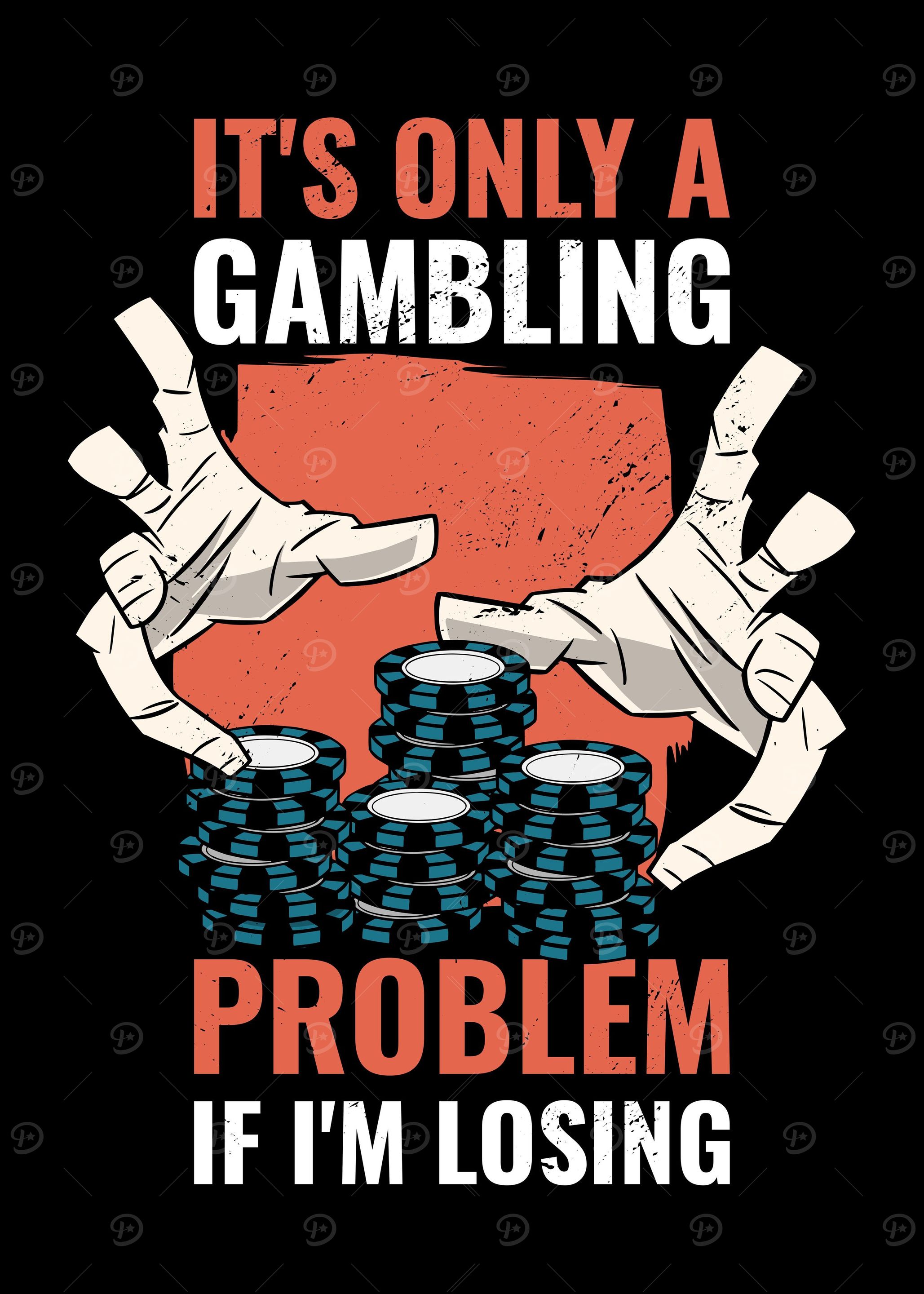 額縁 Displate Gambling Limited Edition Poster Displate Gambling Limited Edition Poster