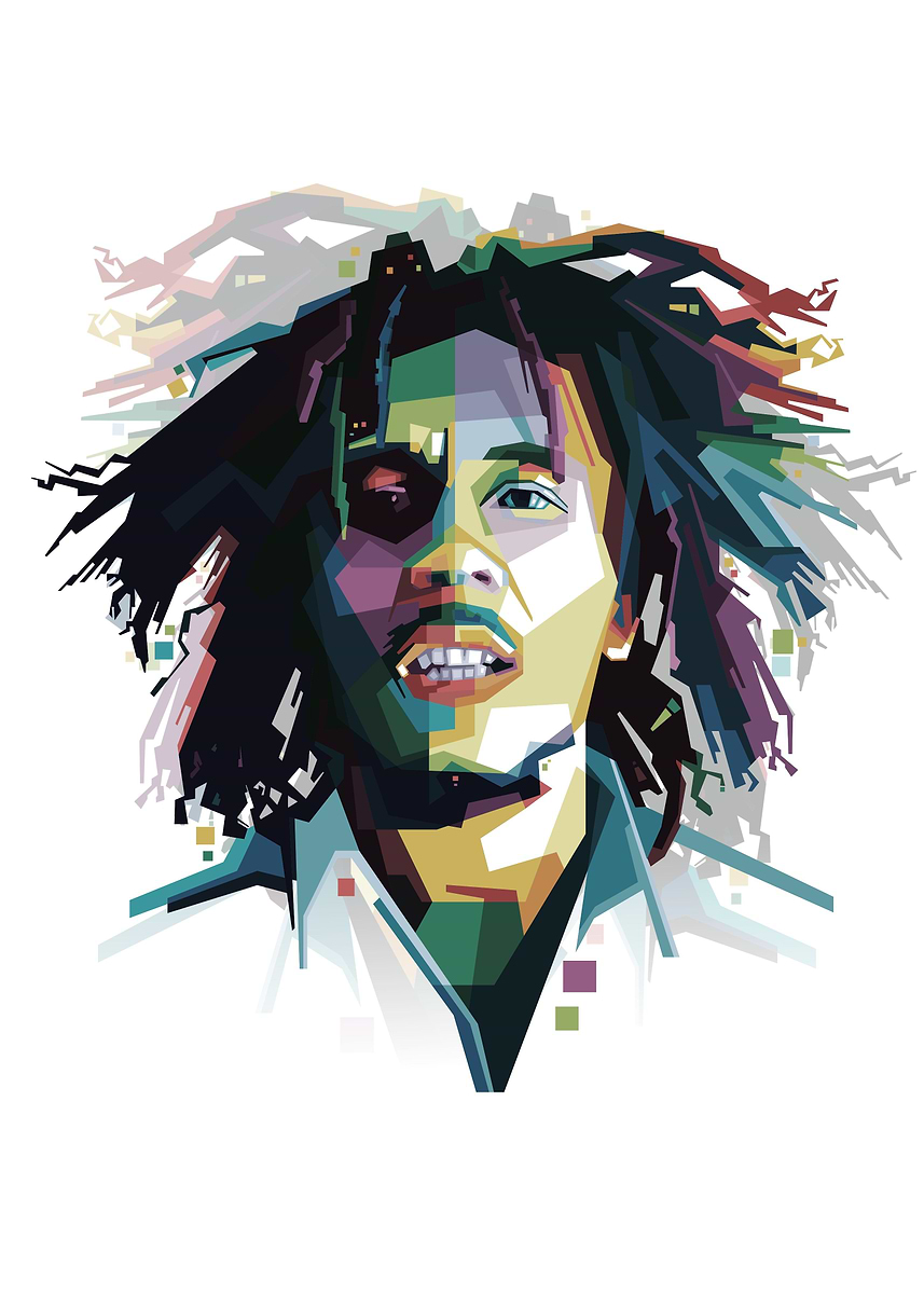 'RASTAMAN' Poster, picture, metal print, paint by Ant Sepulchre | Displate
