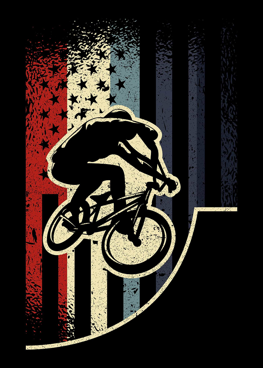 'Freestyle BMX Rider Skater' Poster, picture, metal print, paint by ...