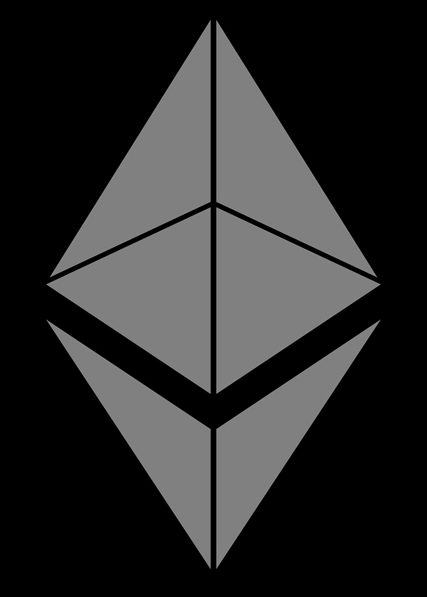 'Ethereum Ether ETH Symbol' Poster, picture, metal print, paint by Max ...