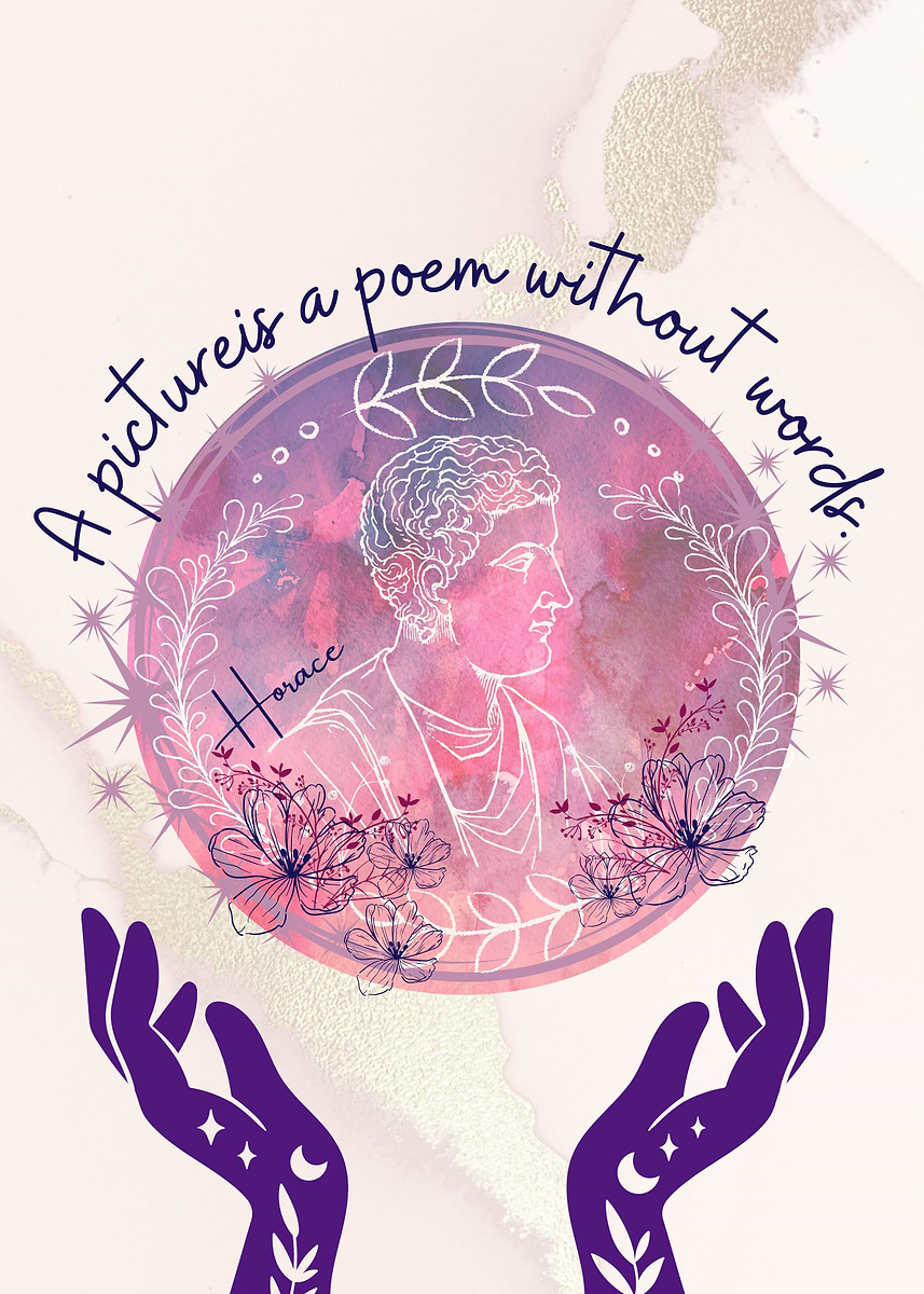 'Wordless Poet' Poster, picture, metal print, paint by Narelle | Displate