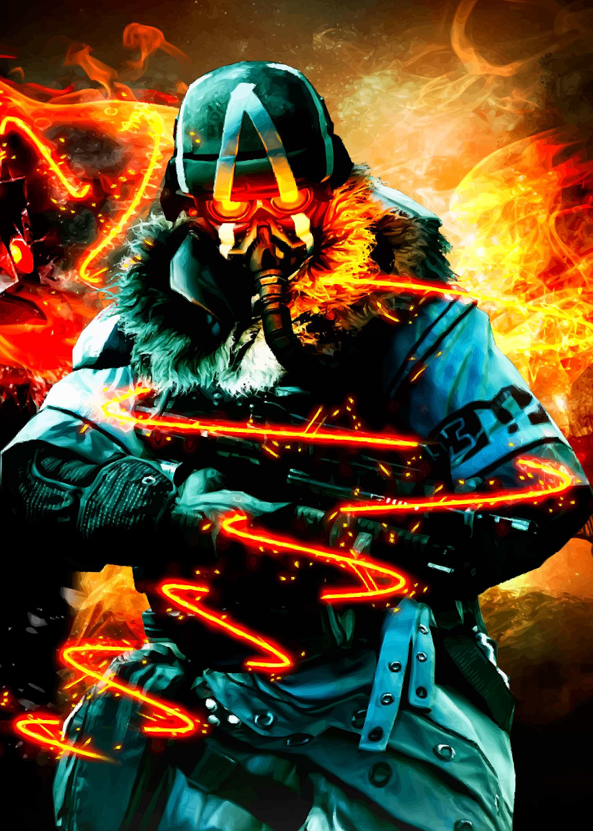 Killzone' Poster, picture, metal print, paint by Frank Benedictus