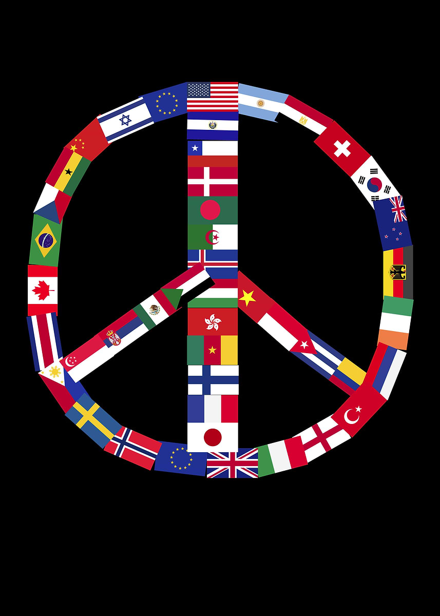 World Force Peace 'World Peace ' Poster, picture, metal print, paint by NAO | Displate