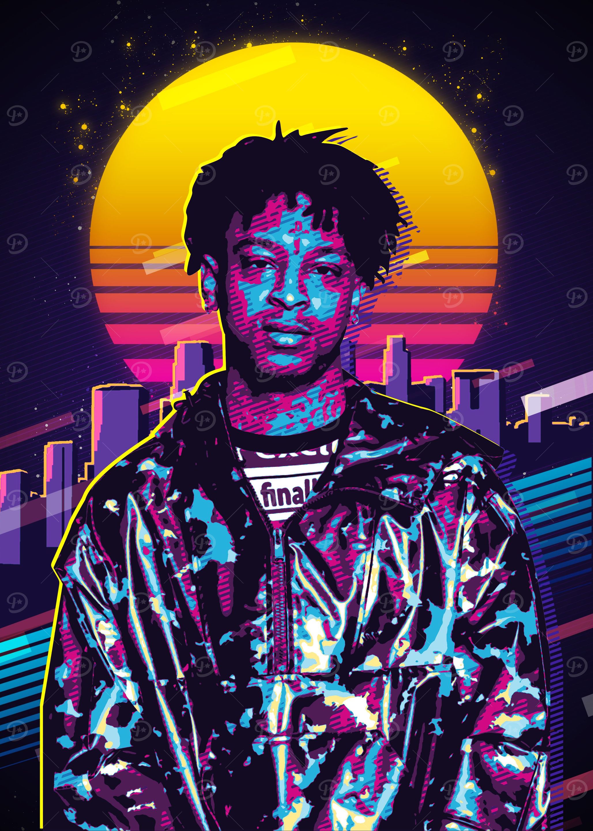 21 savage' Poster, picture, metal print, paint by Most Popular