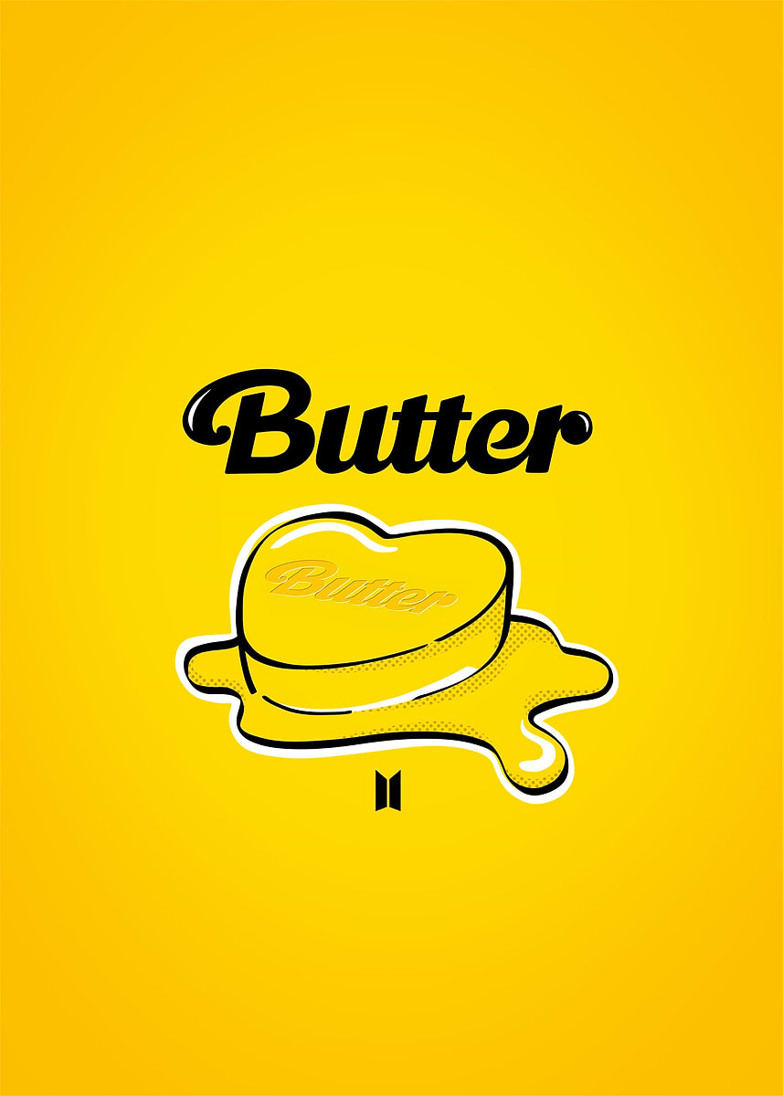 BTS Butter' Poster, picture, metal print, paint by Gise | Displate