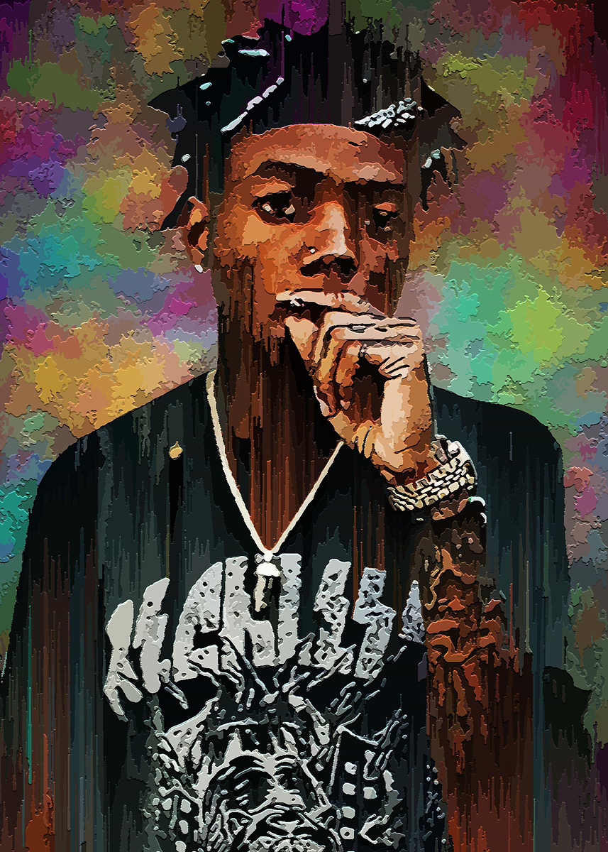 'Jid' Poster, picture, metal print, paint by Muhammad Irsan | Displate