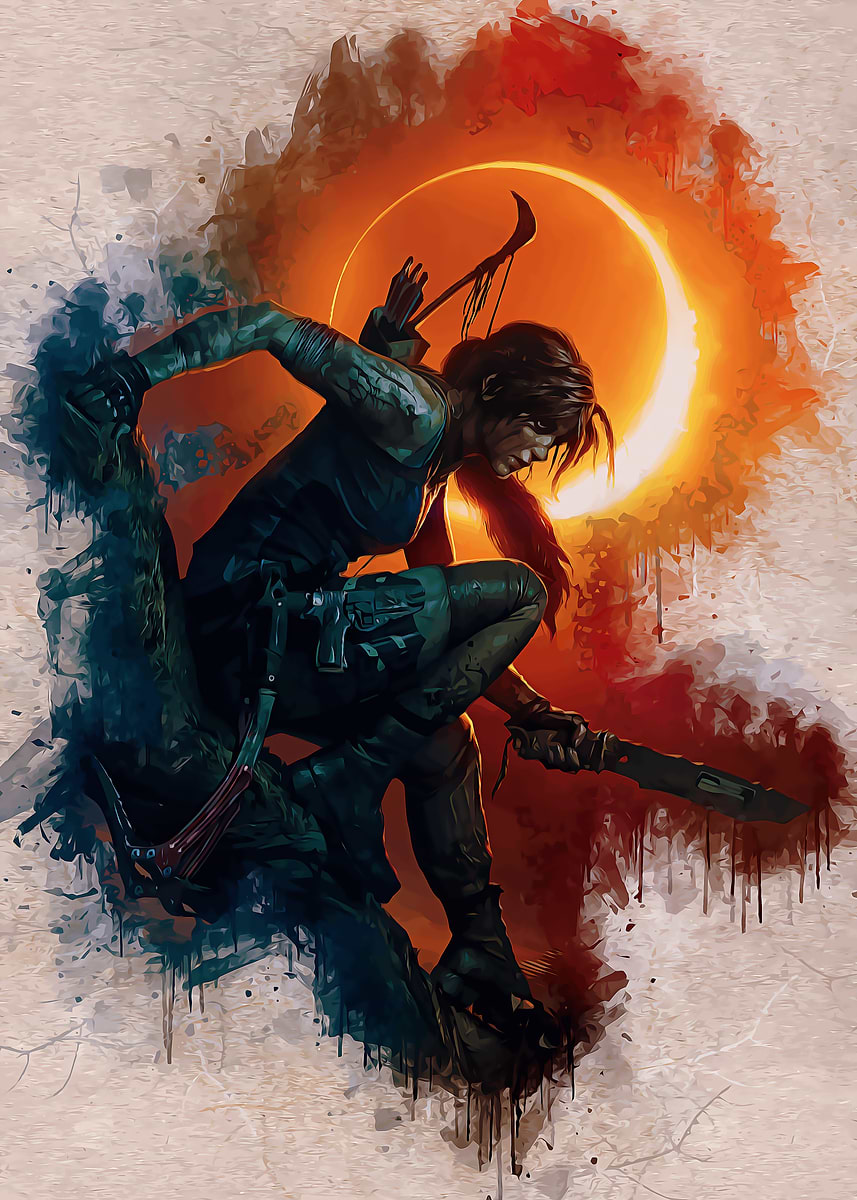 'Tomb Raider' Poster, picture, metal print, paint by Debby Anggraeni ...