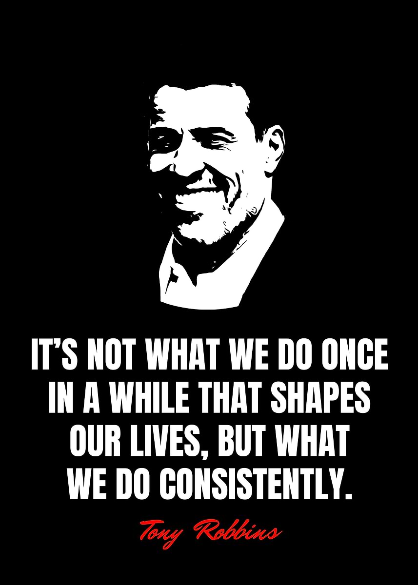 'Tony Robbins Quotes' Poster, picture, metal print, paint by Best ...