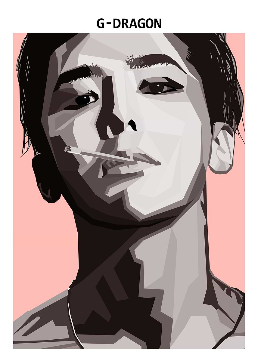 G dragon Bigbang ' Poster, picture, metal print, paint by NGUYEN
