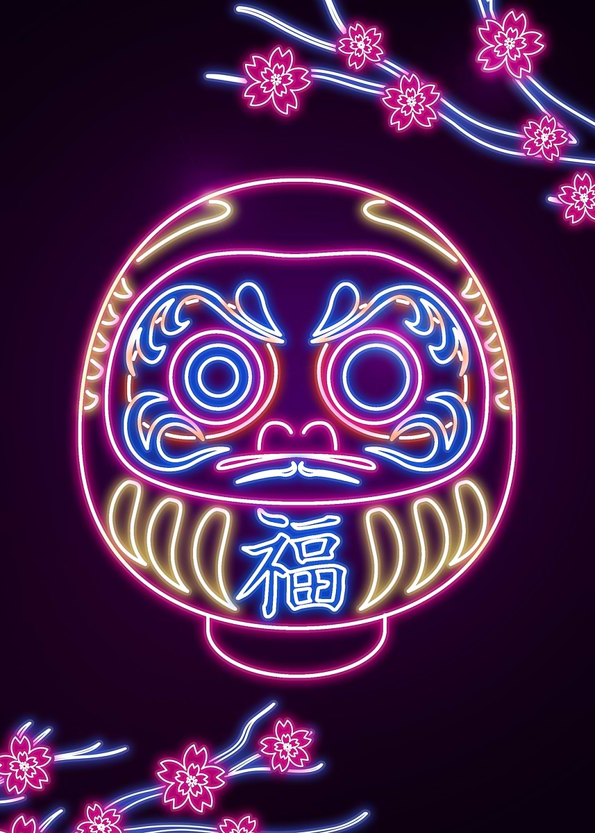 その他 9-inch Micbraining Daruma NEON Second Life Marketplace - Kiyori // Daruma Neon