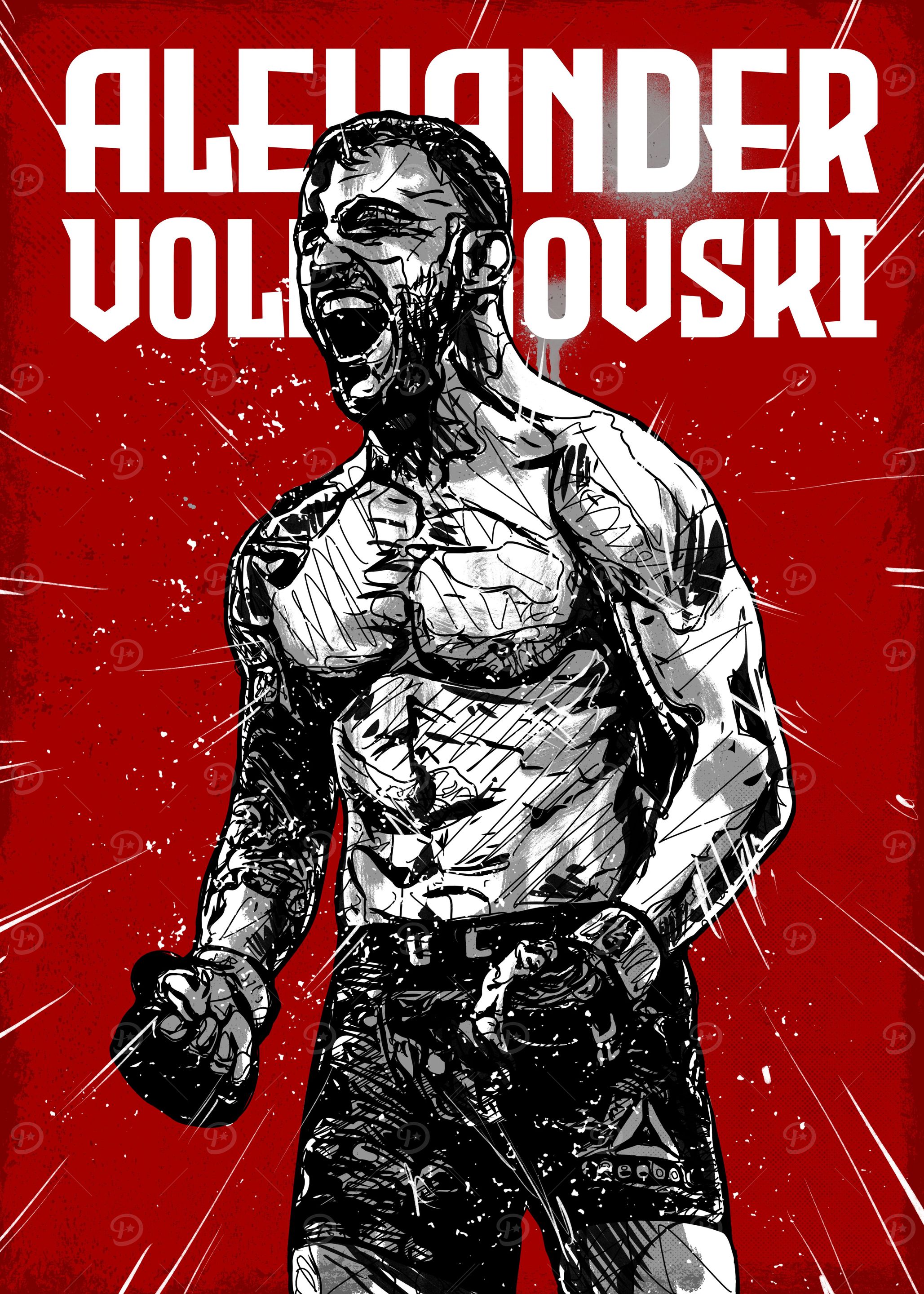 Alexander Volkanovski' Poster, picture, metal print, paint